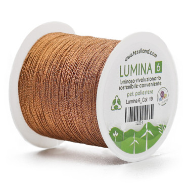Filato per Bijoux Lumina 6 per Uncinetto Rame 19