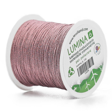 Filato per Bijoux Lumina 6 per Uncinetto Rosa 134