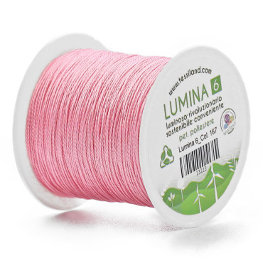 Filato per Bijoux Lumina 6 per Uncinetto Rosa 167