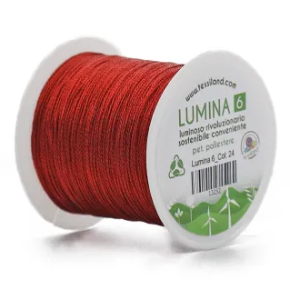 Lumina 6 Fil pour bijoux au crochet Rosso 24