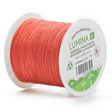 Filato per Bijoux Lumina 6 per Uncinetto Rosso 173