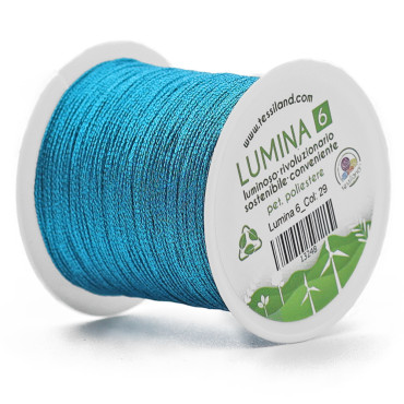 Filato per Bijoux Lumina 6 per Uncinetto Turchese 29