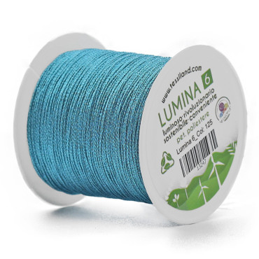 Filato per Bijoux Lumina 6 per Uncinetto Turchese 125