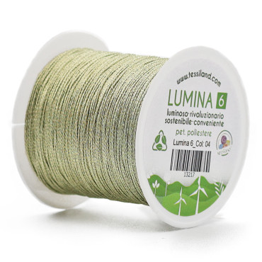 Filato per Bijoux Lumina 6 per Uncinetto Verde 04