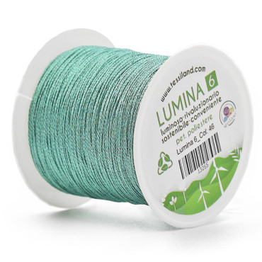 Filato per Bijoux Lumina 6 per Uncinetto Verde acqua 46