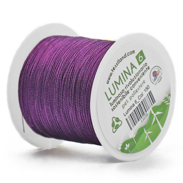 Filato per Bijoux Lumina 6 per Uncinetto Viola 150