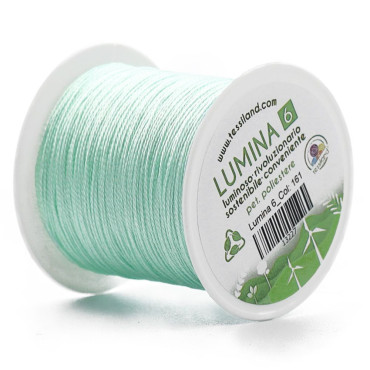 Filato per Bijoux Lumina 6 per Uncinetto Verde acqua 161