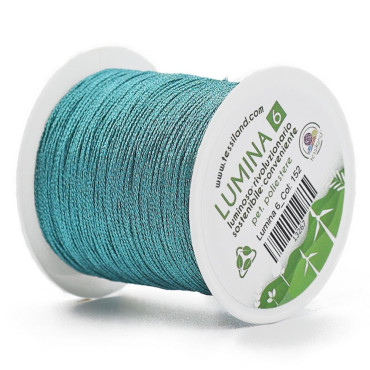 Filato per Bijoux Lumina 6 per Uncinetto Turchese 152