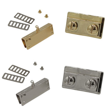 Small Gold Button Closure