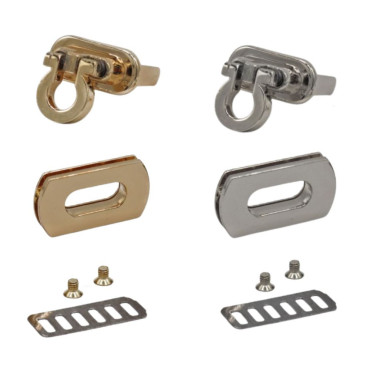 Chiusura a scatto anellino vintage per borse e pochette