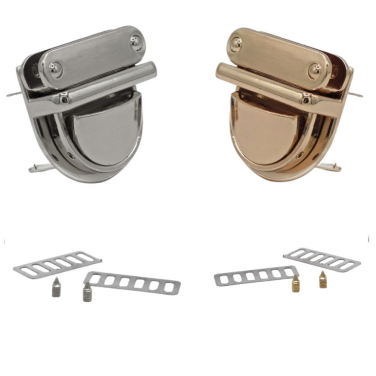 Chiusura pulsante a cartella Blenda 30x30mm per borse