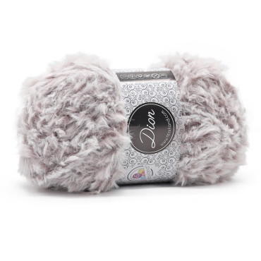 Dion filo pelliccia microfibra gomitolo 100g Tortora