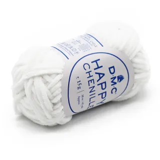 Happy Chenille chenille pour amigurumi pelote 15g Blanc