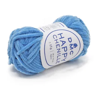 Happy Chenille chenilla para amigurumi ovillo 15g Azzurro