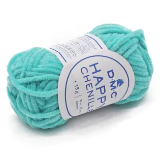 Happy Chenille chenille yarn for amigurumi 15g ball Verde acqua