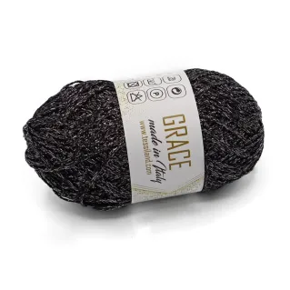 Grace catenella lurex gomitolo 25g Grigio