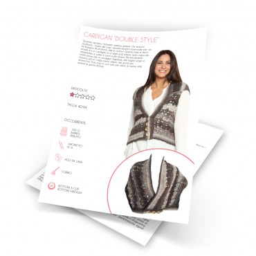 Scheda Tutorial Cardigan Double. PDF scaricabile