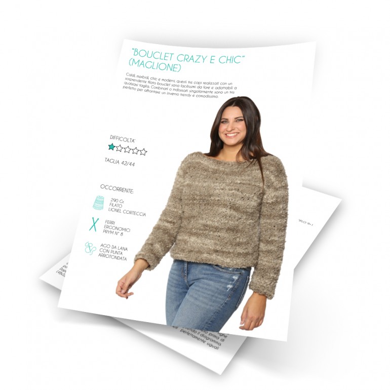 PDF scaricabile schema Tutorial Maglia Crazy e Chic
