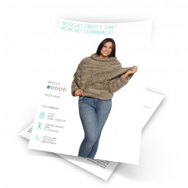 Scheda Tutorial Poncho Crazy e Chic. PDF scaricabile