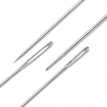 Aghi per Ricamo Crewel e Perline cruna dorata misure assortite 25pz