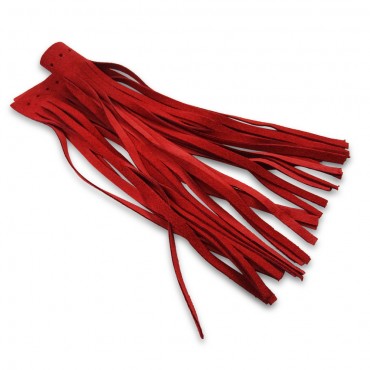 Frangia di Pelle  Rosso 2pz