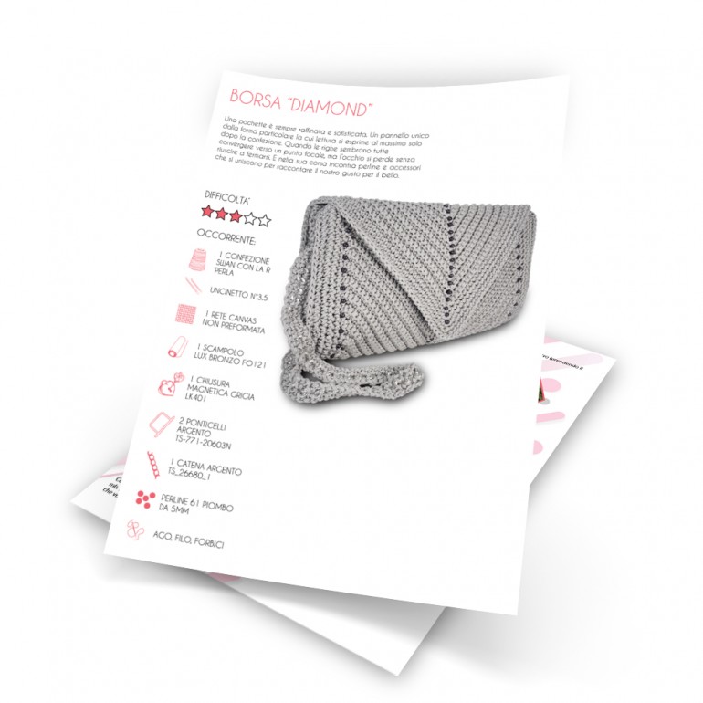 Scheda Tutorial Pochette Diamond. PDF scaricabile