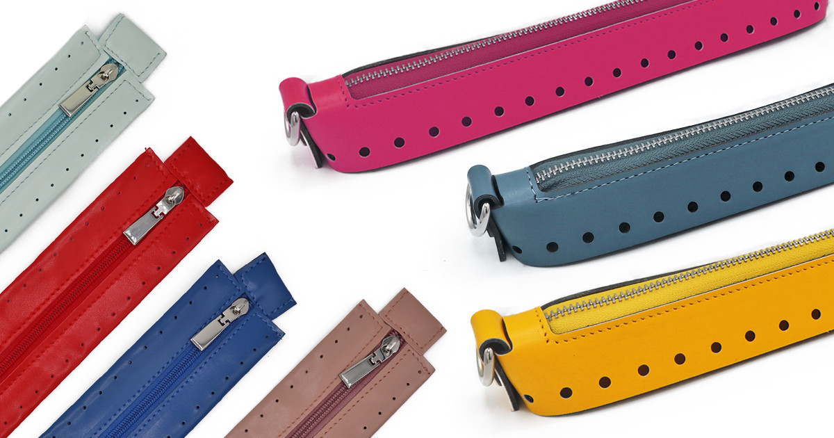 zipper en eco leather