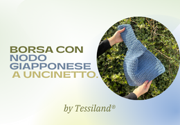 Borsa con nodo giapponese a uncinetto, facile e veloce per la primavera 2024.