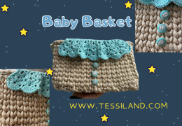 Idee regalo per neonato fatte a mano: Crea un Baby Basket a uncinetto con PDF gratuito.