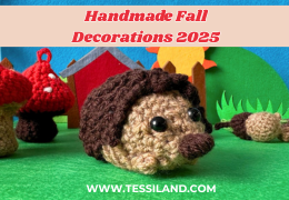Handmade Autumn Decorations 2025: mushrooms, pumpkins, leaves and hedgehogs crochet