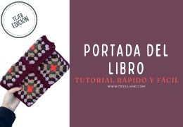 Funda para libro granny a ganchillo: idea de regalo hecho a mano para los amantes de la lectura.