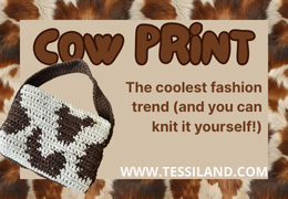 Autumn 2025: Cow Print and crochet? The coolest fashion trend (and you can make it yourself with crochet!)