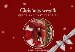 DIY Door Wreath: the easy and quick Tutorial for a magical Christmas.