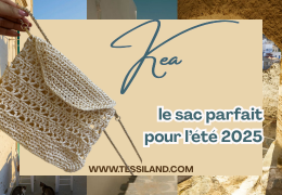 KEA, le sac crochet en raphia couleur crème parfait pour l’été 2025
