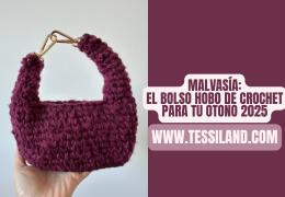 Malvasia: el bolso hecho a mano de ganchillo perfecto para el otoño de 2025 (modelo hobo con mosquetones)