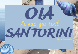 Oia, le sac au crochet qui sent Santorini.