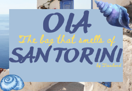 Oia, the crochet bag that smells like Santorini.