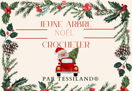 Petits arbres de Noël pour fermer les paquets faits au crochet