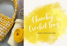 Borsa di tendenza a uncinetto: chunky handbag. Facile e veloce.