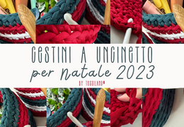 Cestini da realizzare a uncinetto per Natale.