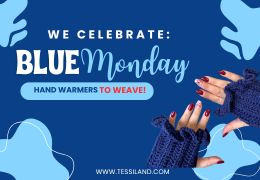 Blue Monday 2026: crochet fingerless gloves (easy tutorial with EDITH)