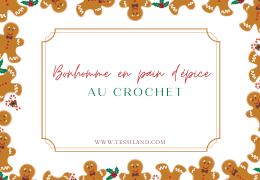 Petit bonhomme en pain d'épice au crochet.
