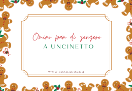 Omino pan di zenzero a uncinetto.