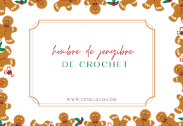 Hombrecito de pan de jengibre a crochet.