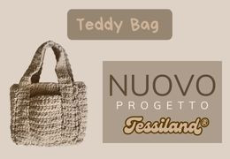 Teddy Bag: la borsa in ciniglia da realizzare a uncinetto.