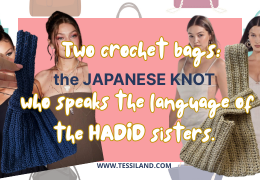 Two crochet bags: the Japanese knot tutorial that speaks the language of the Hadid sisters – summer 2025 edition