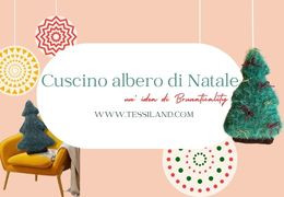 Cuscino ALBERO DI NATALE a uncinetto il progetto facile e velocissimo